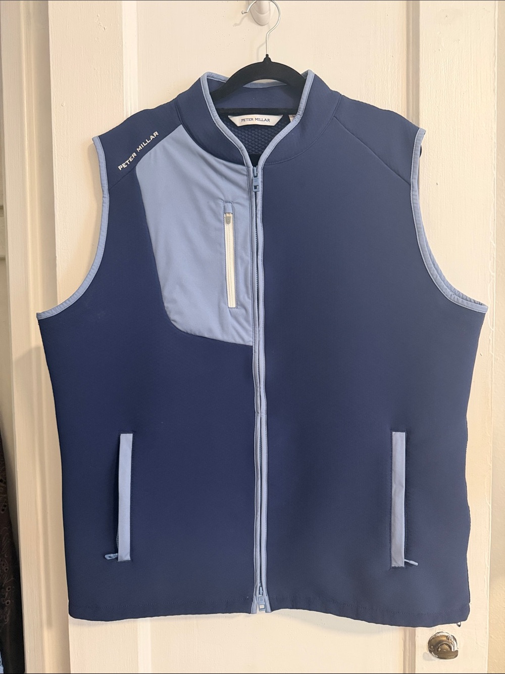 Peter Millar Navy & Light Blue Golf Vest